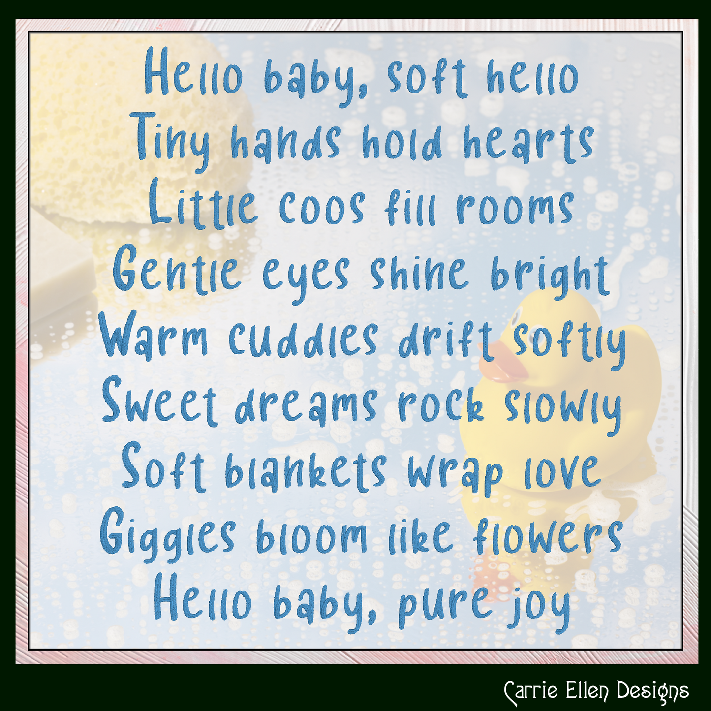 Hello Baby Playful Handwriting BX Font & Lettering Stitch Files | Native Embrilliance Machine Embroidery Font (4070)