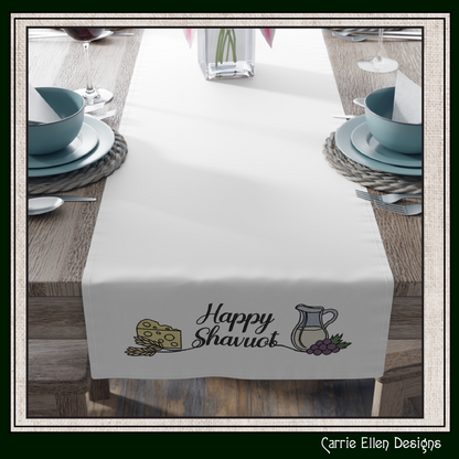 Happy Shavuot Machine Embroidery Design | Jewish Holiday Stitch File, 6 Sizes (4083)