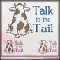 Talk to the Tail Cow Machine Embroidery Design | Funny Farm Animal Stitch File, 6 Sizes (4084)