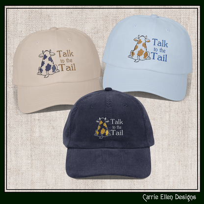 Talk to the Tail Cow Machine Embroidery Design | Funny Farm Animal Stitch File, 6 Sizes (4084)
