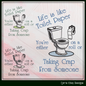 Life Is Like Toilet Paper Machine Embroidery Design | Adult Toilet Humor, 6 Sizes, (4164)