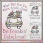 Freakin' Fabulous Machine Embroidery Design | Funny Senior Ladies Embroidery Pattern | Sassy Friendship Stitch File, 6 Sizes (4174)