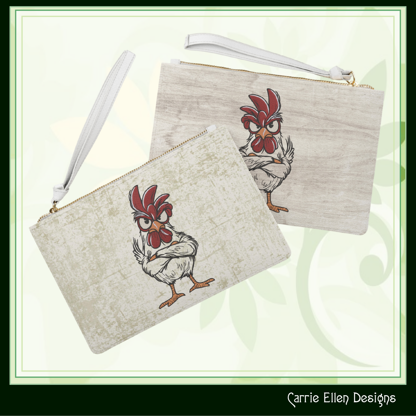 Angry Rooster Machine Embroidery Design | Farmhouse Rooster Stitch File | Country Farm Decor Design, 6 Sizes, (4176)