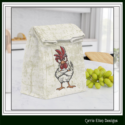 Angry Rooster Machine Embroidery Design | Farmhouse Rooster Stitch File | Country Farm Decor Design, 6 Sizes, (4176)
