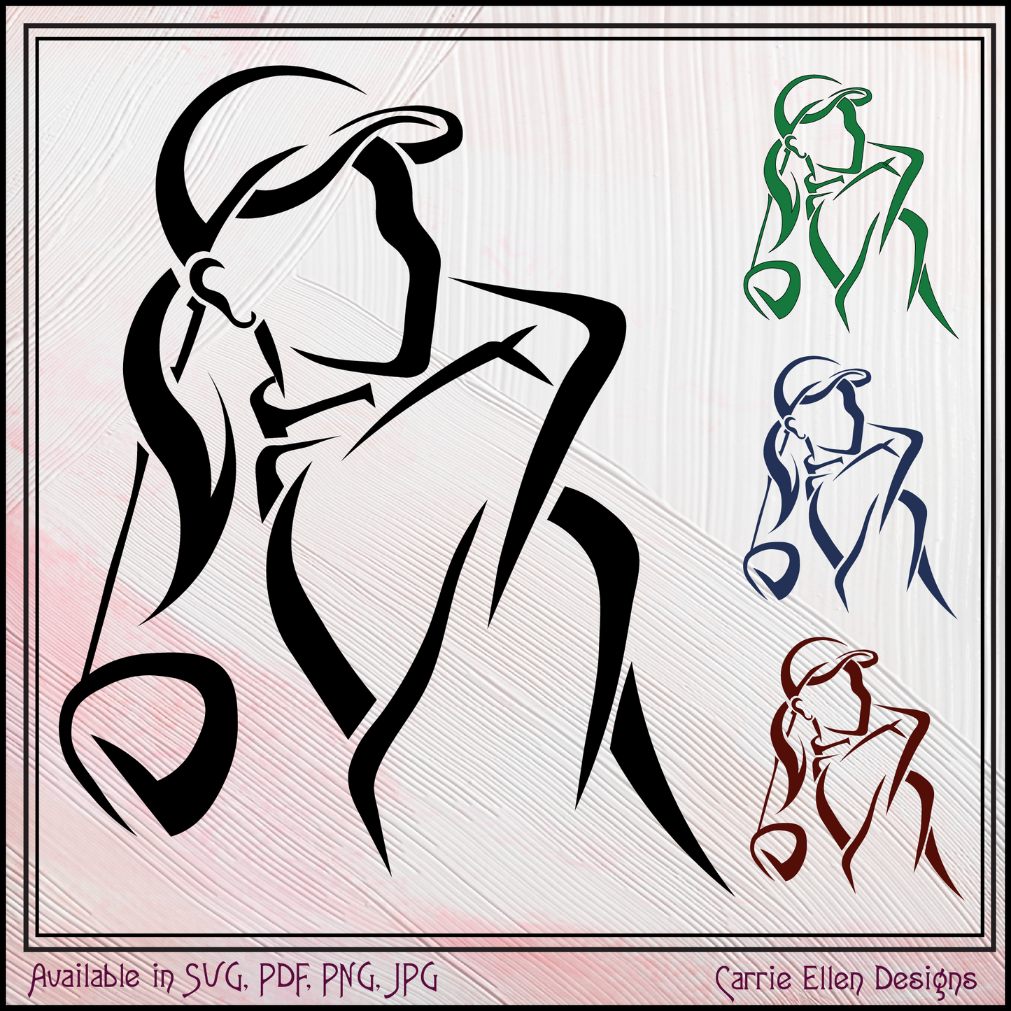 Lady Golfer Silhouette SVG | Female Golf Vector Art | Cricut & Silhouette Cutting File (4179)