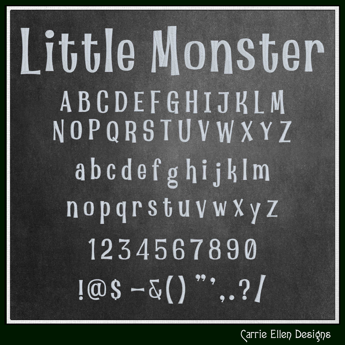 Little Monster Kids Serif Block BX Embroidery Font | Playful Children's Alphabet | Machine Embroidery Lettering Set (4184)