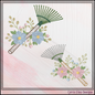 Floral Garden Rake Machine Embroidery Design | Botanical Leaf Rake Stitch File, 6 Sizes, (4185)