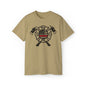 TV FC Red Thin Line Firefighter Maltese Cross Tee | 6 oz Cotton Tee Shirt (3009)