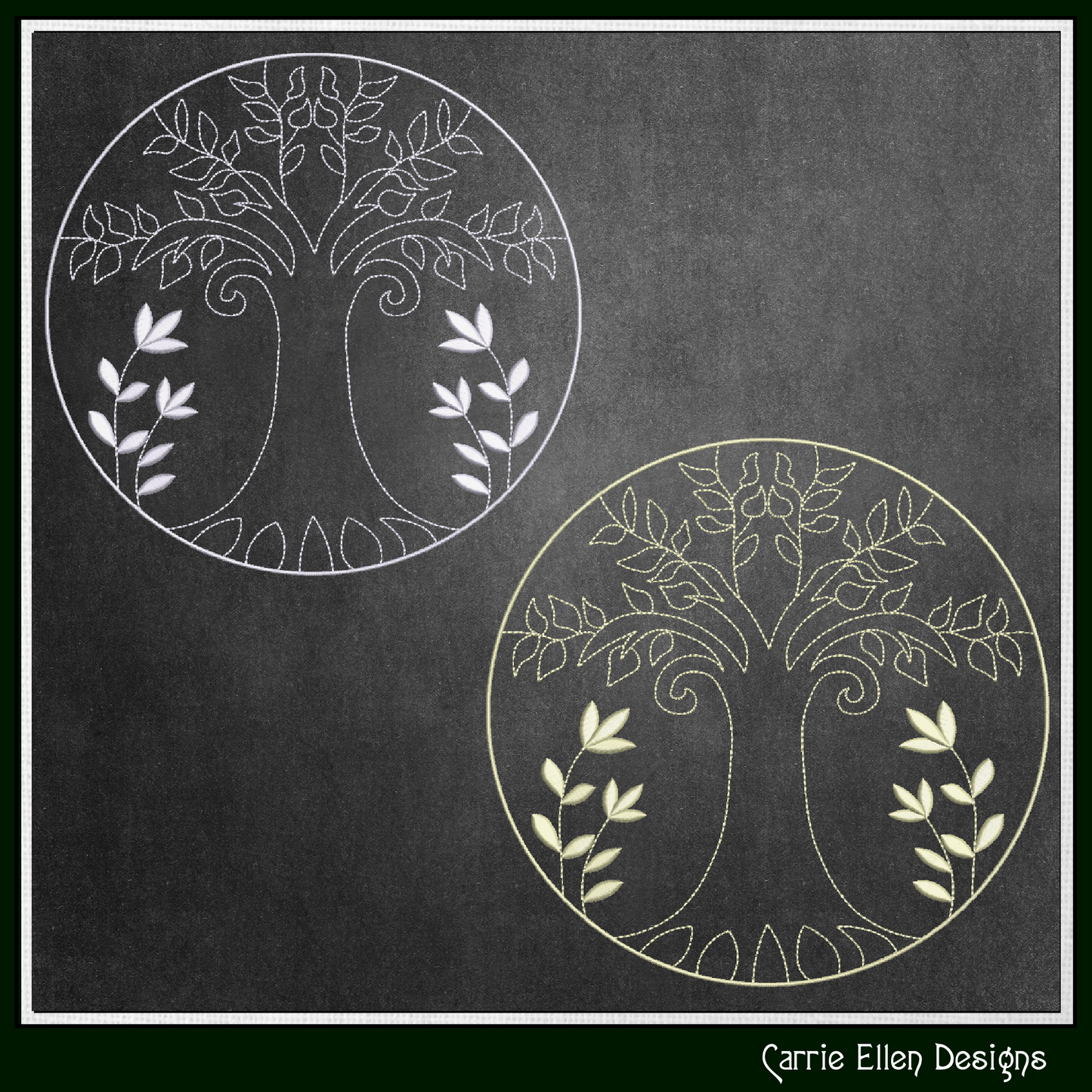 Tree of Life Branches Machine Embroidery Design | Botanical Tree Stitch File | Elegant Nature Embroidery Pattern, 6 Sizes (4213)