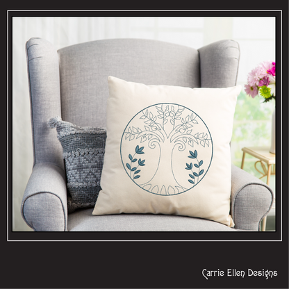 Tree of Life Branches Machine Embroidery Design | Botanical Tree Stitch File | Elegant Nature Embroidery Pattern, 6 Sizes (4213)