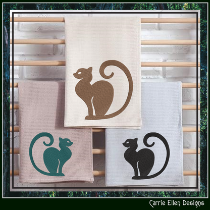 Elegant cat silhouette machine embroidery design featuring a graceful sitting feline. Perfect for apparel, tote bags, quilts, home décor, and gifts for cat lovers.

Minimalist machine embroidery design featuring an elegant sitting cat silhouette with a curled tail.

cat silhouette, black cat, cat embroidery, feline design, cat lover gift, kitty design, pet embroidery, minimalist cat, elegant cat
