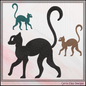 Cat Silhouette Machine Embroidery Design | Elegant Black Cat Embroidery File | Minimalist Feline Stitch Pattern, 6 Sizes (4218)