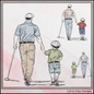 Golf Lessons Machine Embroidery Design | Golfer Walking with Child Embroidery Pattern | Father and Son Golf Stitch File, 6 Sizes (4222)