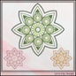 Floral Mandala Machine Embroidery Design File - Botanical Daisy Tile Motif Pattern, 6 Sizes (4227)