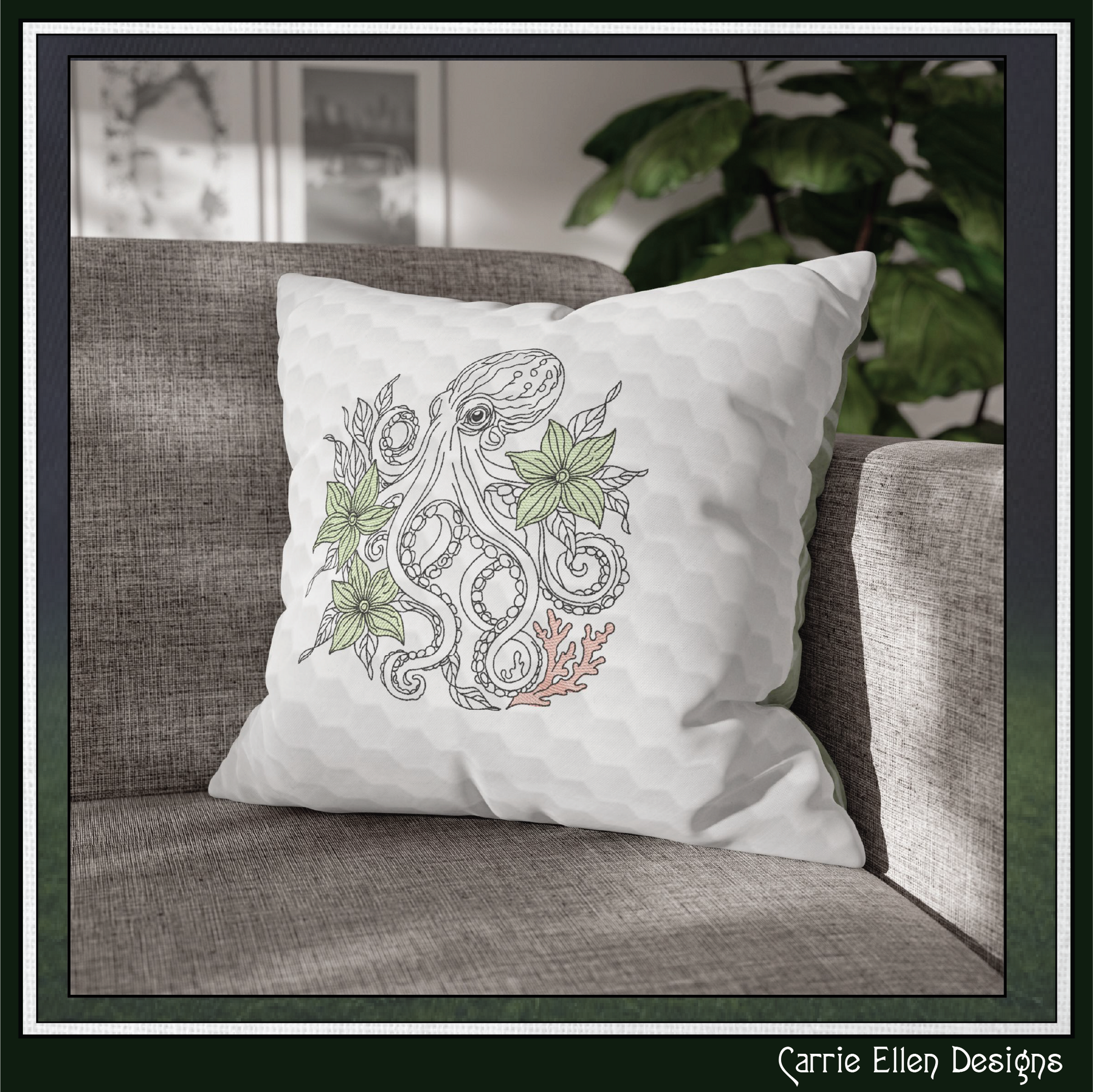 Floral Octopus machine embroidery design featuring botanical flowers, seaweed, and coral accents. Perfect for coastal décor, beach towels, apparel, quilts, tote bags, and ocean-themed gifts.

Machine embroidery design featuring a floral octopus surrounded by botanical flowers, seaweed, and coral.

Floral Octopus, Octopus Embroidery, Botanical Octopus, Coastal Embroidery, Marine Life Design, Ocean Animal Embroidery, Nautical Embroidery, Beach House Décor, Floral Ocean Art, Digital Embroidery File