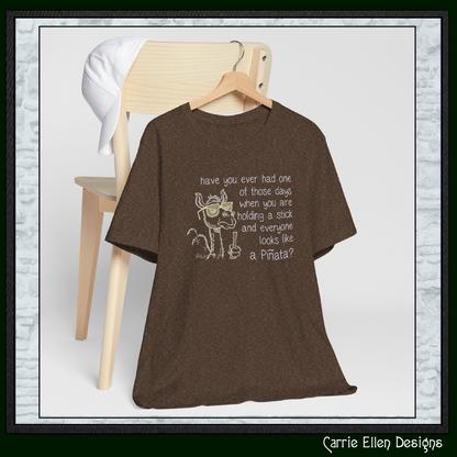 Funny camel machine embroidery design featuring the saying "Have You Ever Had One of Those Days When You Are Holding a Stick and Everyone Looks Like a Piñata?" Perfect for humorous apparel and gifts.

Machine embroidery design of a camel wearing sunglasses holding a stick with a funny piñata-themed adult humor quote.

funny camel, camel embroidery, pinata joke, adult humor, snarky design, funny saying, humor embroidery, sarcastic gift, funny shirt, machine 