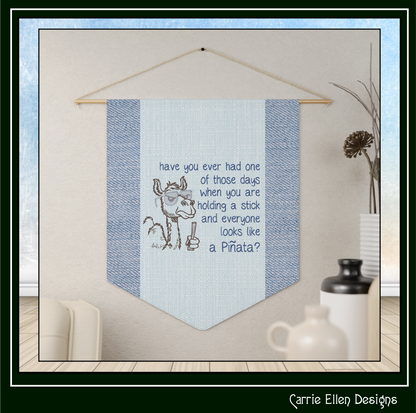 Funny camel machine embroidery design featuring the saying "Have You Ever Had One of Those Days When You Are Holding a Stick and Everyone Looks Like a Piñata?" Perfect for humorous apparel and gifts.

Machine embroidery design of a camel wearing sunglasses holding a stick with a funny piñata-themed adult humor quote.

funny camel, camel embroidery, pinata joke, adult humor, snarky design, funny saying, humor embroidery, sarcastic gift, funny shirt, machine 
