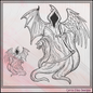 Grim Reaper with Angel & Demon Wings Machine Embroidery Design, 6 Sizes (4268)