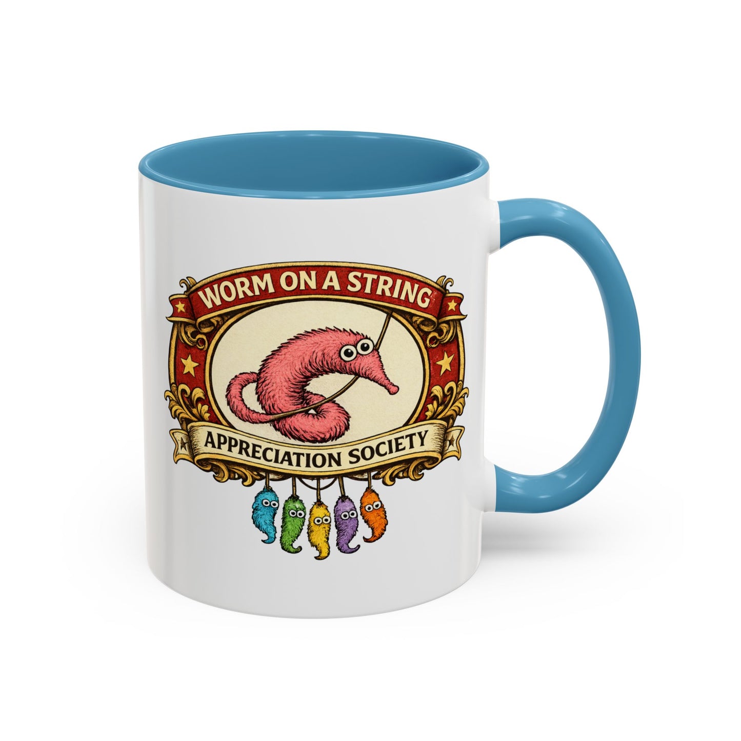 Worm on a String Appreciation Society Mug | Accent Coffee Mug 11/15oz (3898)