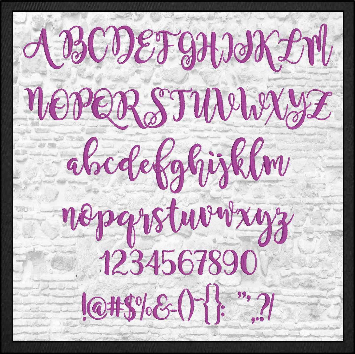 Orchid Sky Script BX Font | Machine Embroidery Alphabet | Native Embrilliance Lettering Font (4300)