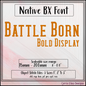 Battle Born Bold Block BX Font – Native Embrilliance Machine Embroidery Alphabet (4303)