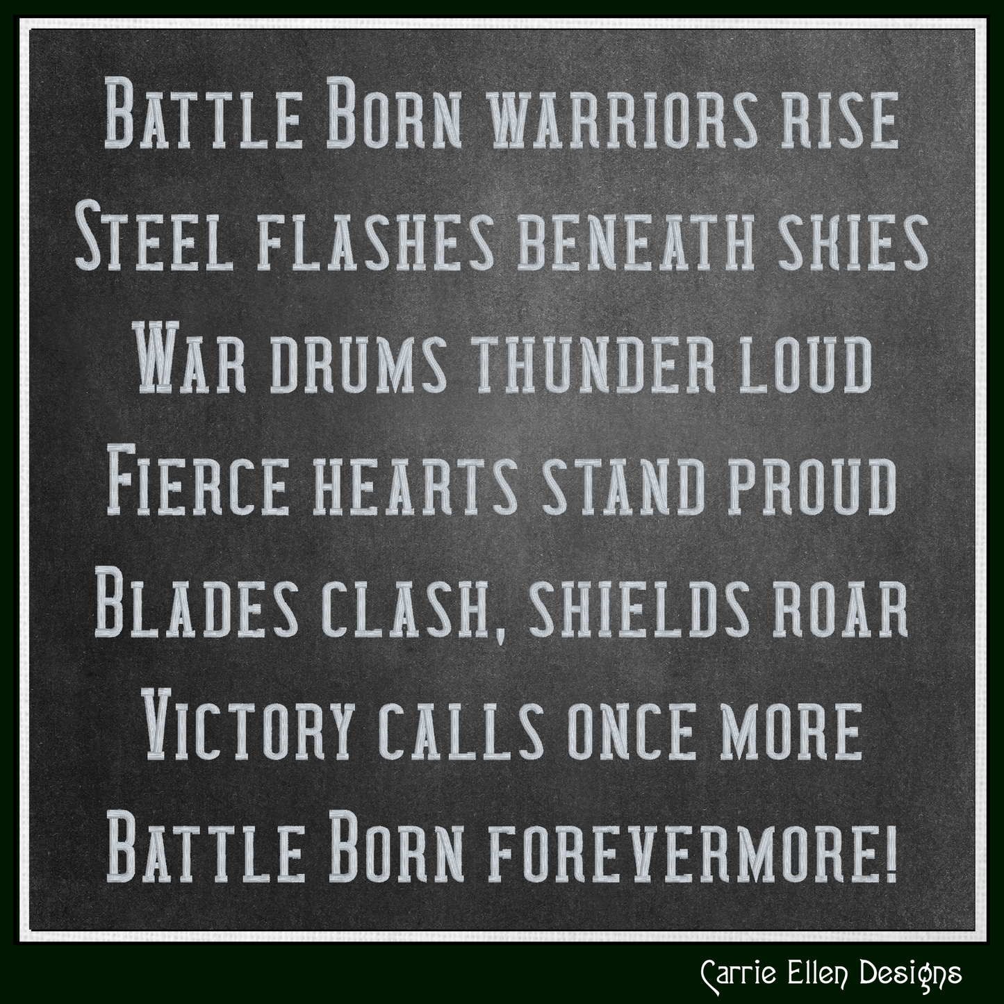 Battle Born Bold Block BX Font – Native Embrilliance Machine Embroidery Alphabet (4303)