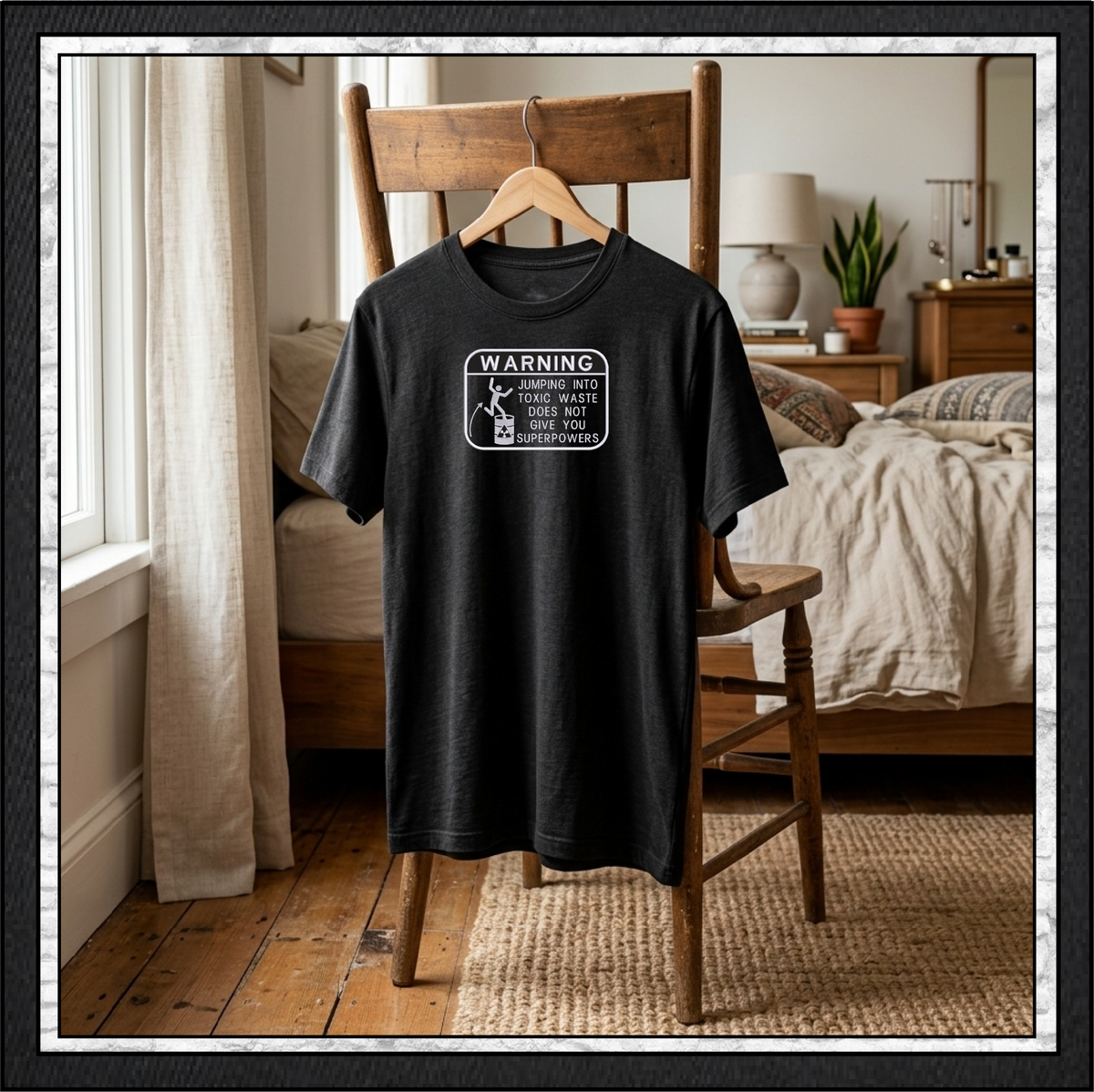 Warning Jumping Into Toxic Waste Does Not Give You Superpowers Funny Machine Embroidery Design, 6 Sizes (4388)