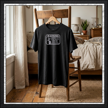 Warning Jumping Into Toxic Waste Does Not Give You Superpowers Funny Machine Embroidery Design, 6 Sizes (4388)