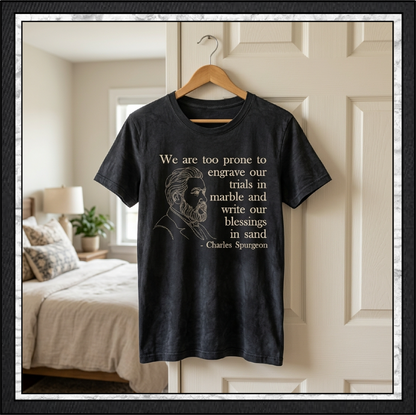 We Are Too Prone to Engrave Our Trials in Marble Charles Spurgeon Machine Embroidery Design, 6 Sizes (4395)
