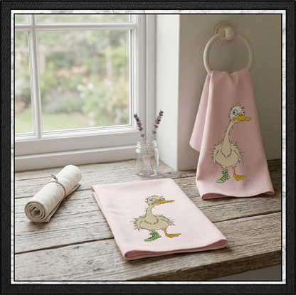 Silly Goose Machine Embroidery Design File - Funny Cartoon Duck  Pattern, 6 Sizes (4433)