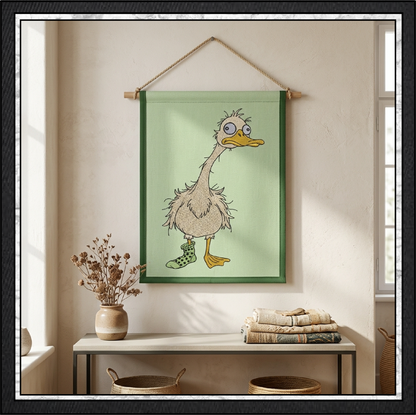 Silly Goose Machine Embroidery Design File - Funny Cartoon Duck  Pattern, 6 Sizes (4433)