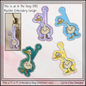 Silly Goose ITH Machine Embroidery Key Tag  Design  – In The Hoop Fun Novelty Bag Charm & Keychain (4434)