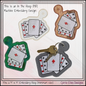 Playing Cards Key Fob / Bag Charm – In The Hoop Machine Embroidery Project (4436)