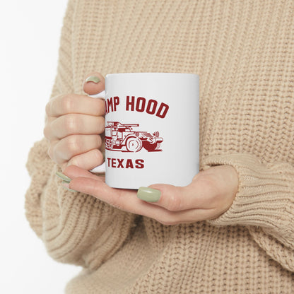 Vintage Camp Hood Texas Ceramic Mug - 11oz & 15oz Sizes, Perfect Gift for Military Enthusiasts (P-6034)
