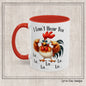 I Can't Hear You Funny Rooster Coffee Accent Ceramic Mug - Funny Farm Animal Saying, Perfect for Coffee and Tea Lovers, 11oz & 15oz Sizes (P-6049)