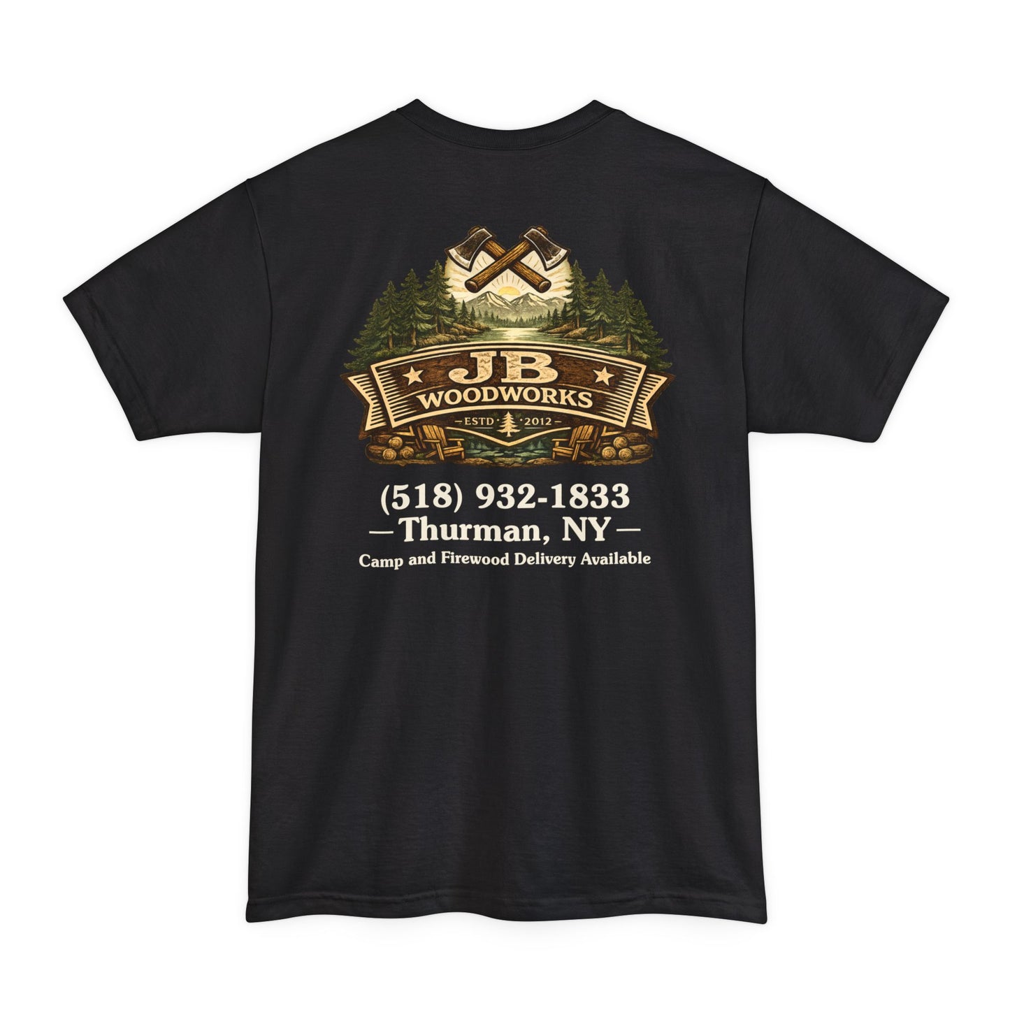 JB Woodworks Unisex Tall Beefy-T® Short Sleeve T-Shirt (3979)