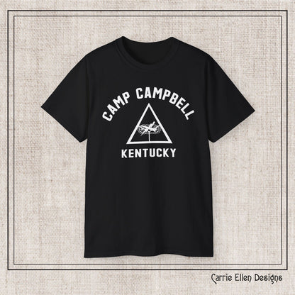 Camp Campbell Kentucky Short Sleeve Tee – Vintage WWII U.S. Army Reproduction T-Shirt, Military Pride Tee, Veteran Gift (P-6057)
