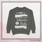 Tolerance of Idiots Snarky Quote Garment-Dyed Sweatshirt, Comfort Colors Adult Humor Printed Sweatshirt (P6005)