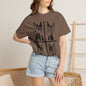 Geometric Cat Comfort Colors® T-Shirt | Minimalist Garment Dyed Cat Tee,  12 Colors (4279)