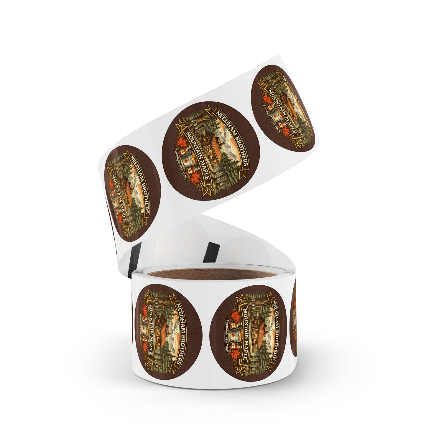 Needham Brothers Mountain Maple Cabin Round Sticker Rolls (3883)