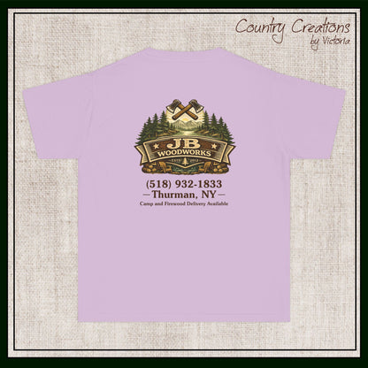 JB Woodworks Logo Pigment Dyed Youth Comfort Colors T-shirt (3878)