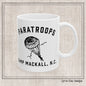 Paratroops Camp Mackall NC Ceramic Mug – Vintage WWII U.S. Army Graphic Reproduction – 11oz & 15oz Sizes (P-6059)