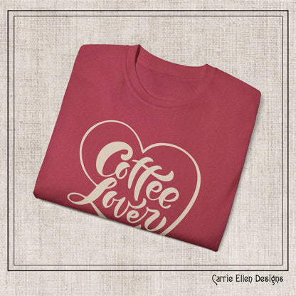 Coffee Lover Short Sleeve T-Shirt – Cute Printed Coffee Gift for Coffeeholics, Casual Everyday Wear (P-6060)