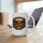 Needham Brothers Mountain Maple White Mug | 11 oz, 15 oz Ceramic Mug (3893)