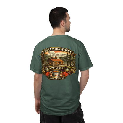 Needham Brothers Mountain Maple Short Sleeve T-Shirt, Comfort Colors Pigment Dyed Tee(3891)