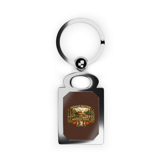 Needham Brothers Mountain Maple Rectangle Photo Keyring (3888)