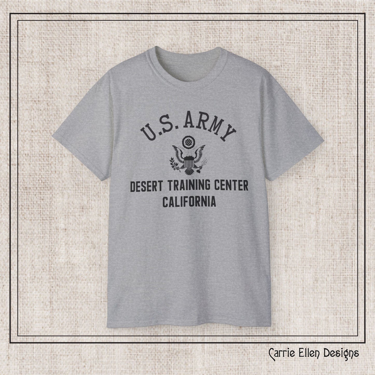 US Army Desert Training Center Short Sleeve Tee – Vintage WWII U.S. Army Reproduction T-Shirt (P-6045)