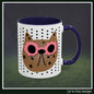 Spotted Cat Mug with Pink Sunglasses Accent Coffee Cup | 11oz 15oz (3812)