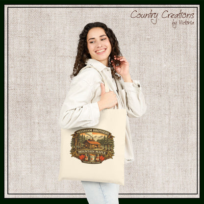 Needham Brothers Mountain Maple Tote Bag | Reusable Canvas Tote (3887)
