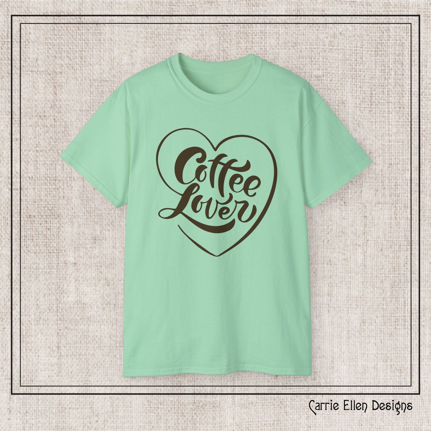 Coffee Lover Short Sleeve T-Shirt – Cute Printed Coffee Gift for Coffeeholics, Casual Everyday Wear (P-6060)